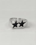 DOUBLE STAR BLACK | RING