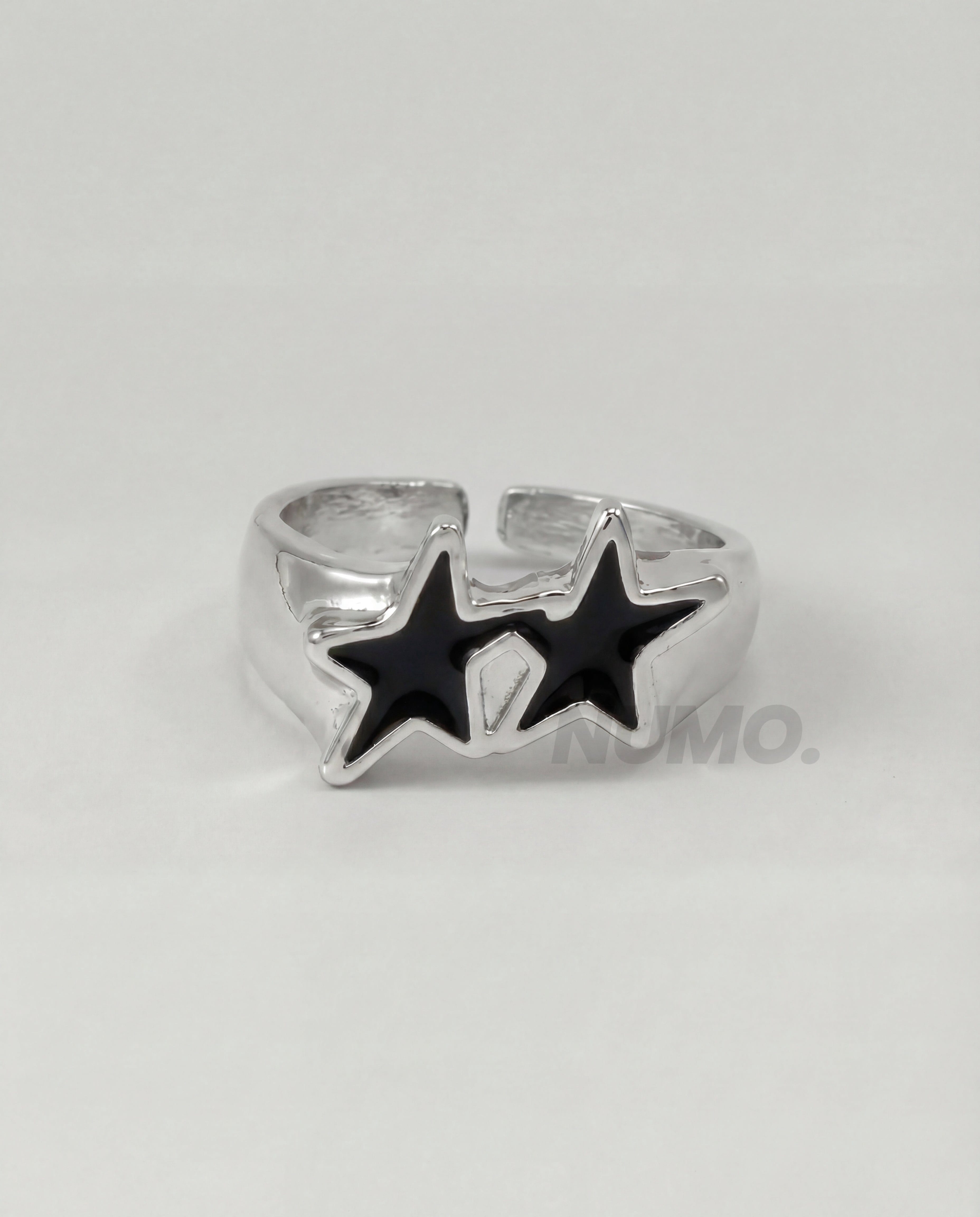 DOUBLE STAR BLACK | RING
